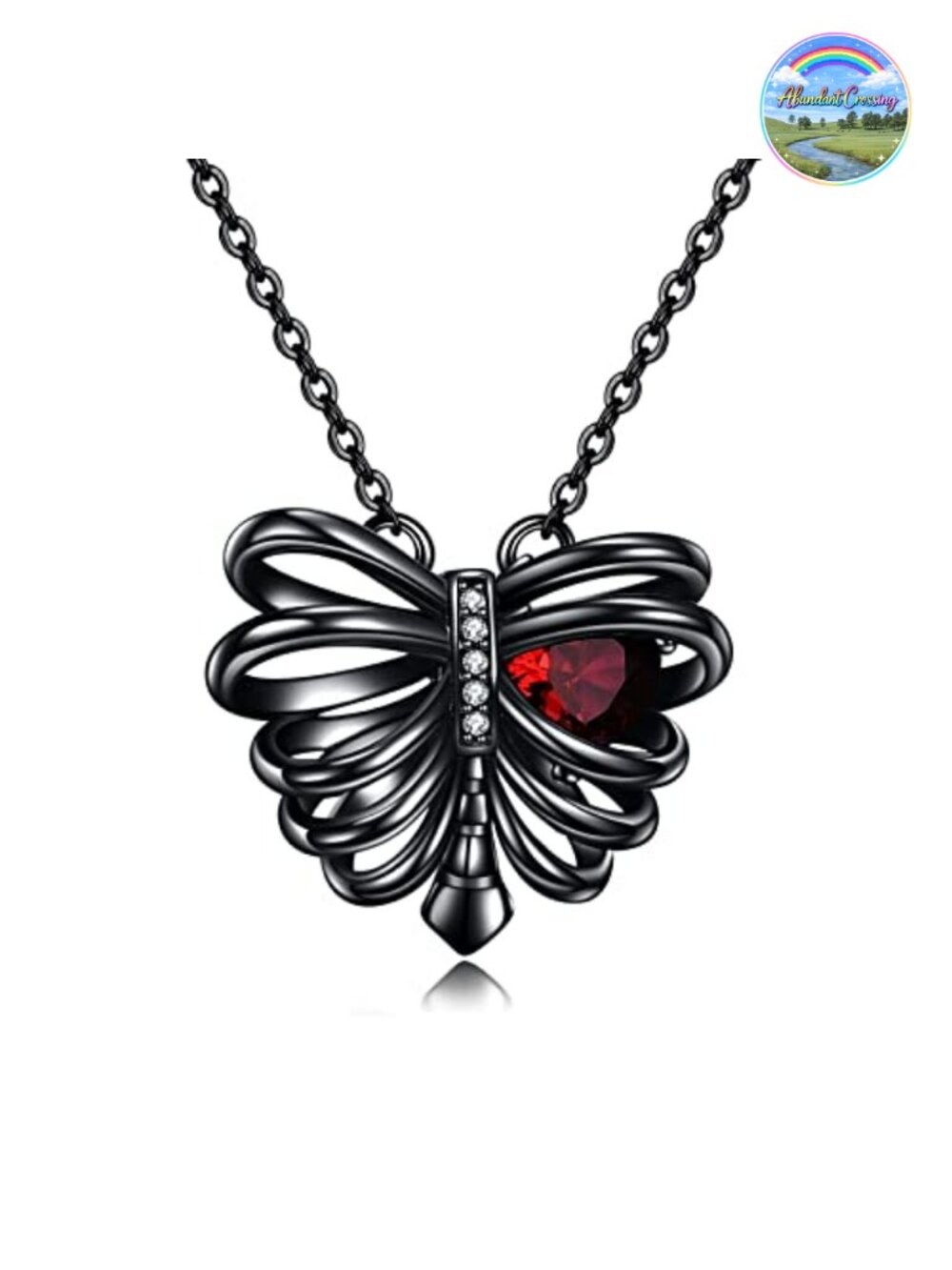 Sterling Silver Gothic Rib Cage Pendant Necklace, Adjustable, Gift for Women